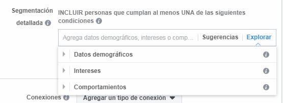 classyfunnels - Cómo hacer Publicidad en Facebook - Audiencia - Segmentación Detallada.