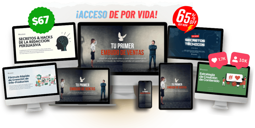 Tu Primer Embudo de Ventas - Oferta por única vez - 65% Off