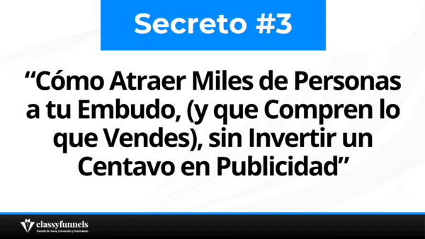 Secreto n&uacute;mero 3 - Embudos de ventas