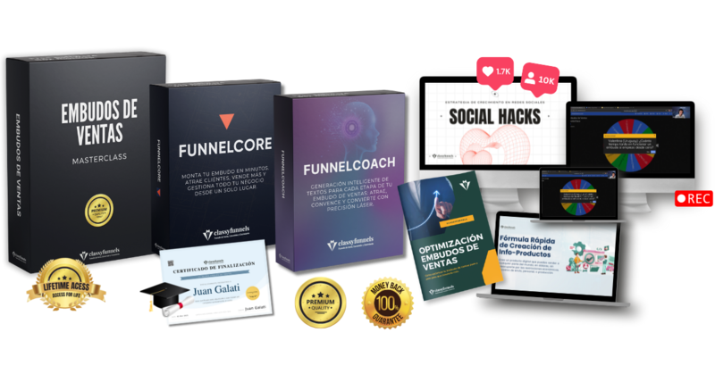 Embudos de Ventas MasterClass - Apilado classyfunnels
