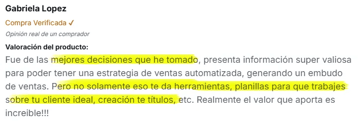 Testimonial Challenge de 30 d&iacute;as para vender en autom&aacute;tico