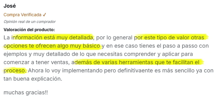 Testimonial Challenge de 30 d&iacute;as para vender en autom&aacute;tico
