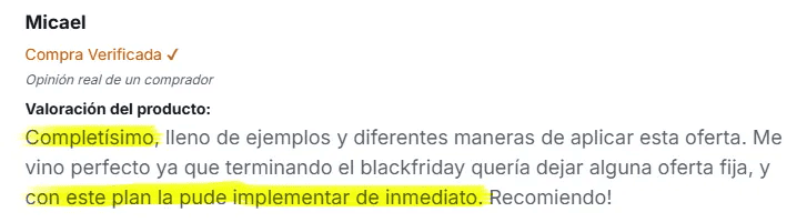 Testimonial Challenge de 30 d&iacute;as para vender en autom&aacute;tico