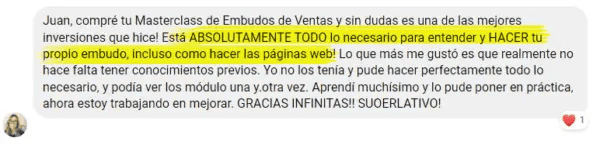 Testimonial Challenge de 30 d&iacute;as para vender en autom&aacute;tico