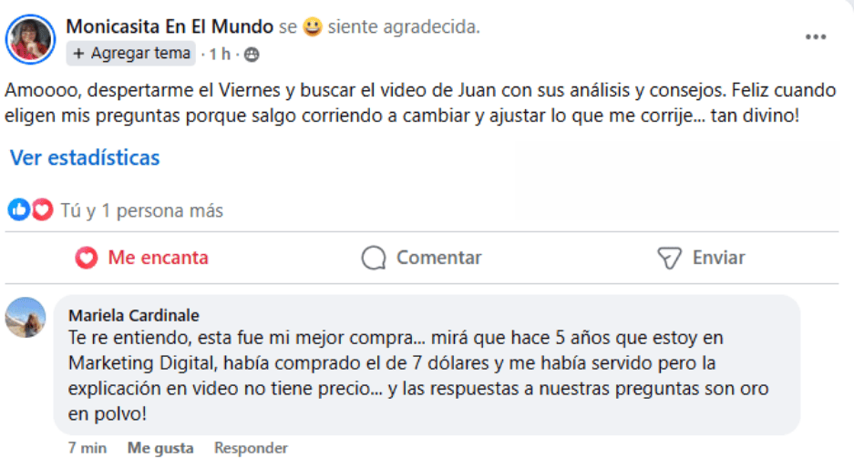 Testimonial Challenge de 30 d&iacute;as para vender en autom&aacute;tico