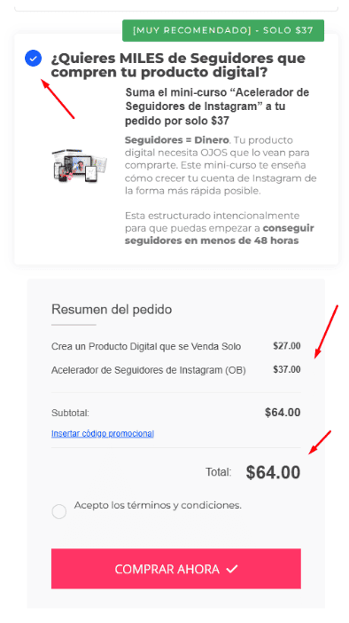 c&oacute;mo funciona un order bump